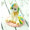 Figurka cukrowa ozdoba na tort jednorożec dekoracje urodzinowe unicorn tęczowy